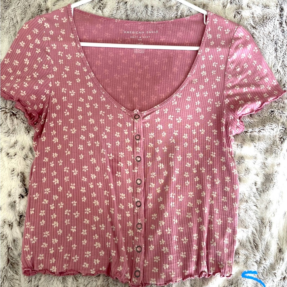 American Eagle Crop Top- Size: Juniors SM